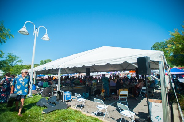 The Lavender Festival is pictured above in Jackson Square on Saturday, June 16, 2018. (Photo by Julio Culiat)