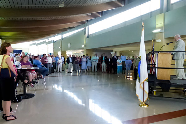 There was an update at Oak Ridge High School on Thursday, June 14, 2018, on the project to move the American Museum of Science and Energy from South Tulane Avenue to Main Street Oak Ridge. (Photo by John Huotari/Oak Ridge Today)