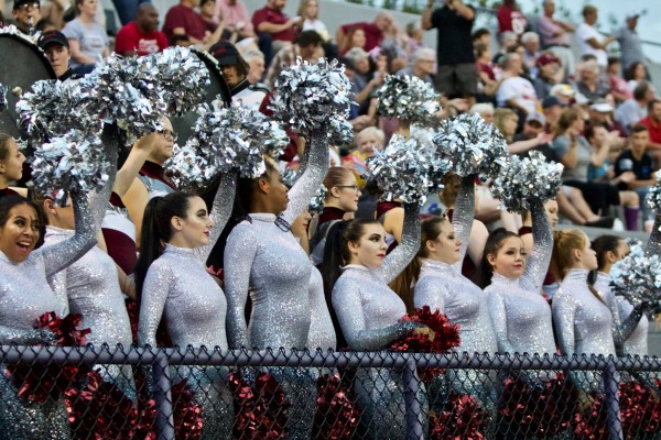 The Oak Ridge Color Guard is pictured above during a 41-13 win at Sevier County on Friday, Sept. 21, 2018. (Photo by Barry Houchin)
