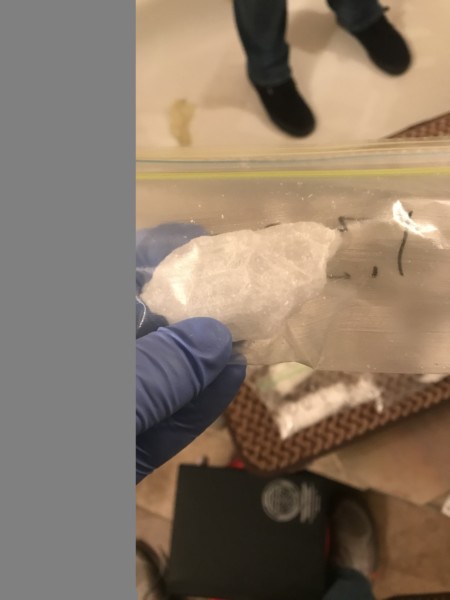 A search by law enforcement officers at a home in Briceville on Wednesday, Feb. 13, 2019, found large amounts of methamphetamine and heroin and hundreds of prescription pills, and charges are pending, a press release said. (Photo courtesy Anderson County Sheriff's Department)