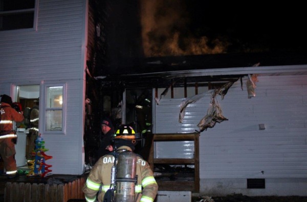 No injuries were reported and a dog was rescued from a fire in an apartment building on Florida Avenue in late January, firefighters said. (Photo by Tom Scott)