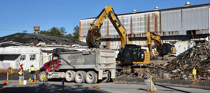 ETTP K-1004-J-Lab Centrifuge Complex Demolition Oct 2019